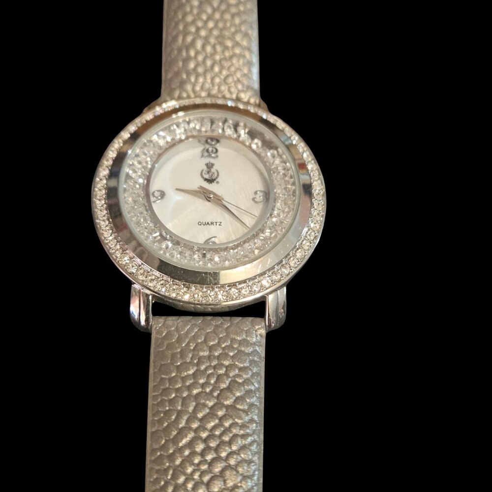 Premier Designs Silver Glam Rhinestone Watch – (NWOT – Needs Battery)